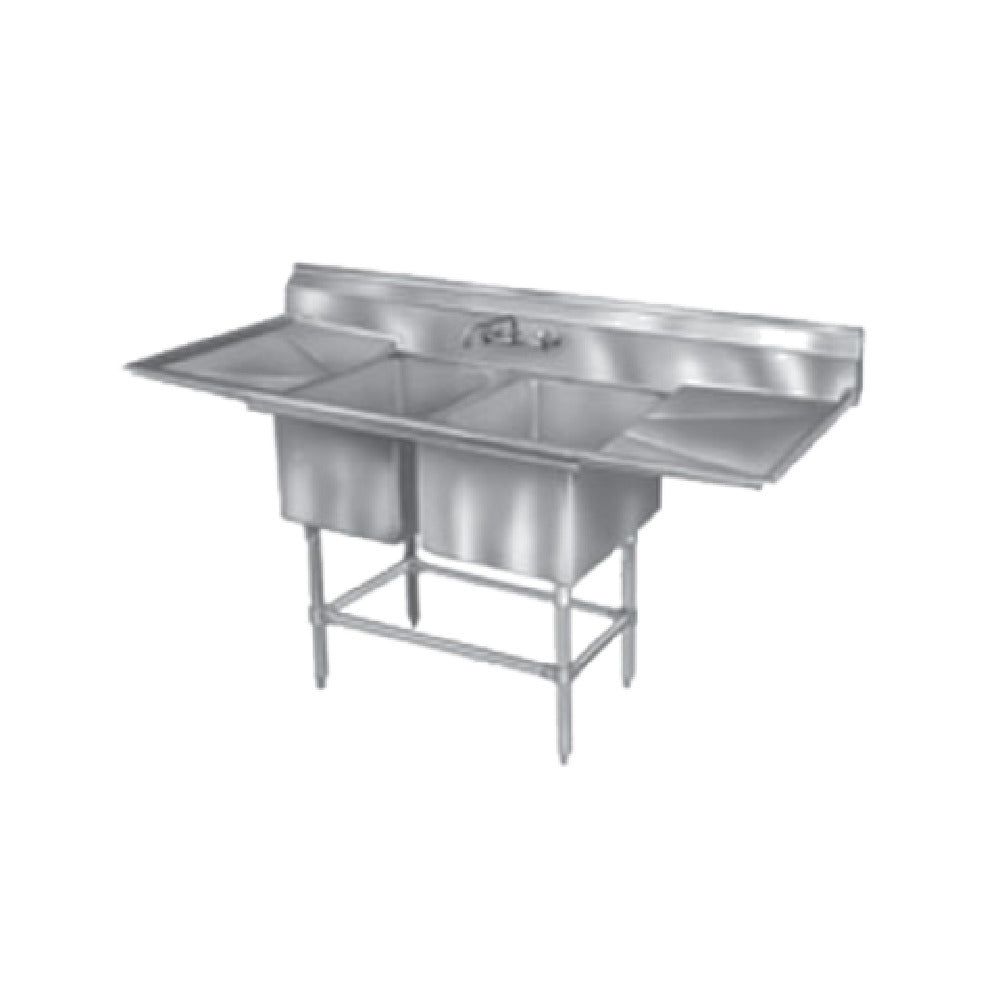 Eagle FN2036-2-36L-14/3 Spec-Master® FN Series Sink Two Compartment 77-1/2"W X 27"D