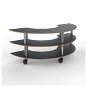 Steelite MGCMSX01MSXH - Modular Creative Curved Unit Marble Brushed Stainless Steel