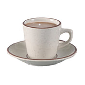 Yanco BR-1 Brown Speckled Cup 7 Oz. 3-3/4" Dia. X 2-1/2"H