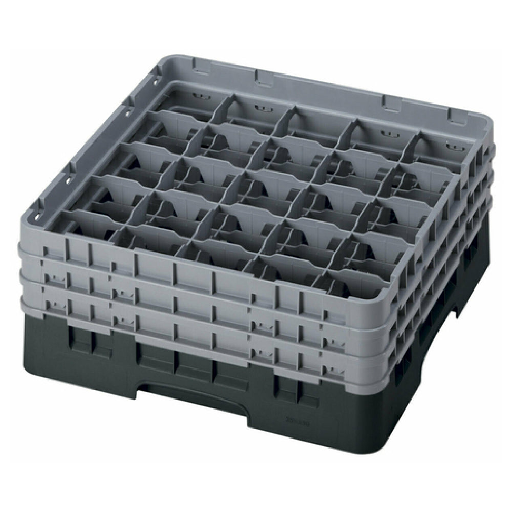 Cambro 25S638110 Camrack® Glass Rack With (3) Soft Gray Extenders Full Size