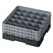 Cambro 25S638110 Camrack® Glass Rack With (3) Soft Gray Extenders Full Size