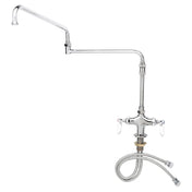 T&S Brass B-0268-04 Mixing Faucet Single Hole Base 24" Double Joint Swing Nozzle