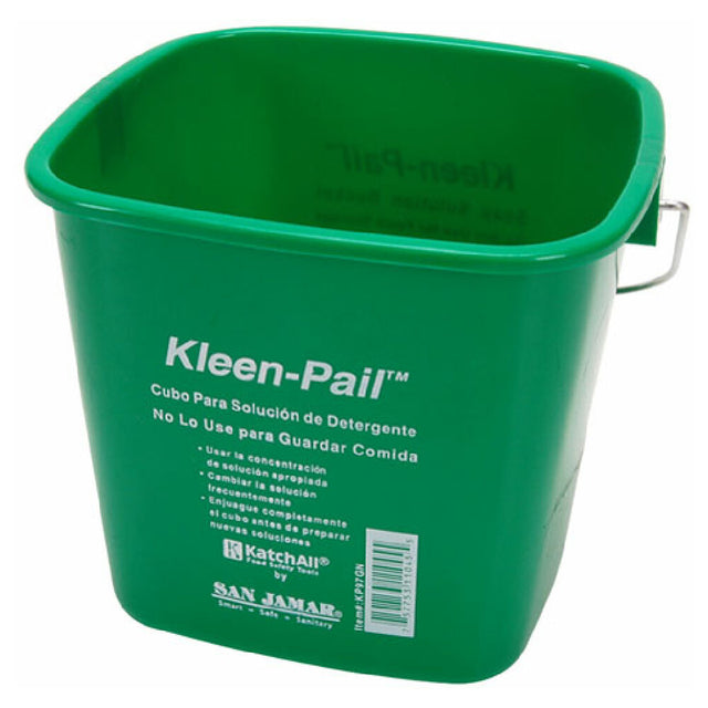 San Jamar SJKP97GN Pail Green 3qt