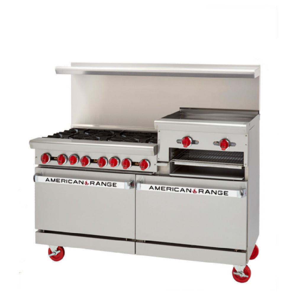 American Range AR-4B-36RG-126L-SBR_LP Restaurant Range Gas 60"
