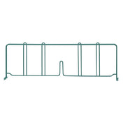 Quantum DIV21P Wire Shelf Divider 21"D X 8"H Green Epoxy Antimicrobial Finish