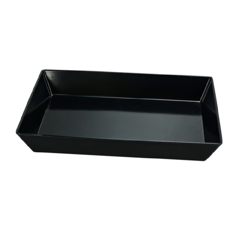 Yanco RM-614BK Rome Plate 13-3/4"L X 10"W X 2-1/2"H Rectangular