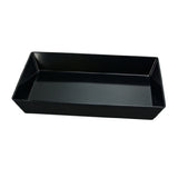 Yanco RM-614BK Rome Plate 13-3/4"L X 10"W X 2-1/2"H Rectangular