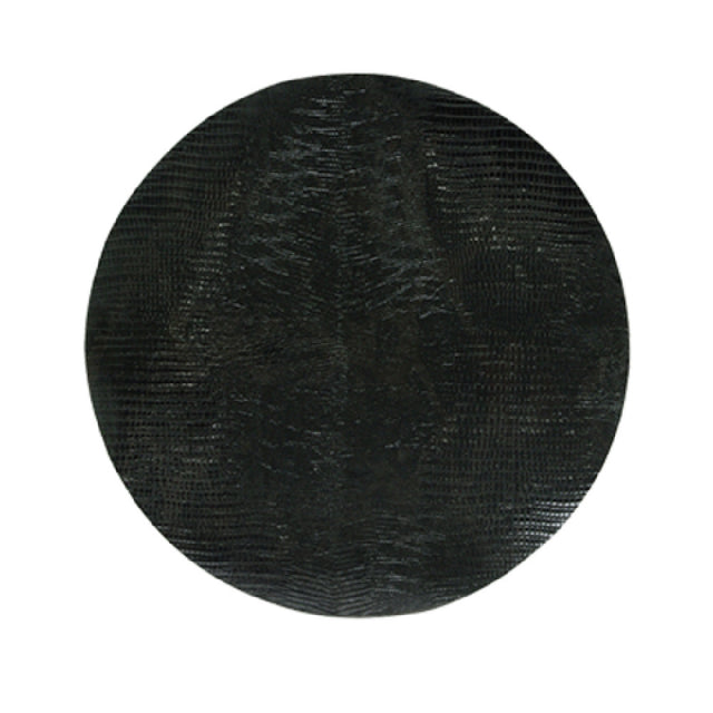 FOH RTL017BKL23 Sumatra Placemat 12" Round Reversible