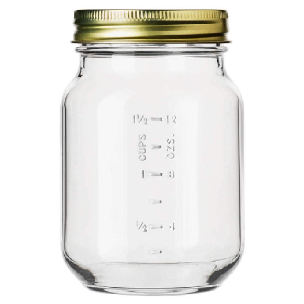 Libbey 92455 Mason Jar 16 Oz. Includes Capacity Lines