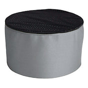 KNG 1880SLBK Kng Chef Hat Skull Cap Mesh Slate