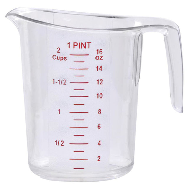 Hubert 95297 - Measuring Cup, 1 Pt. (2 Cups), 4" Dia. X 4-5/8"H
