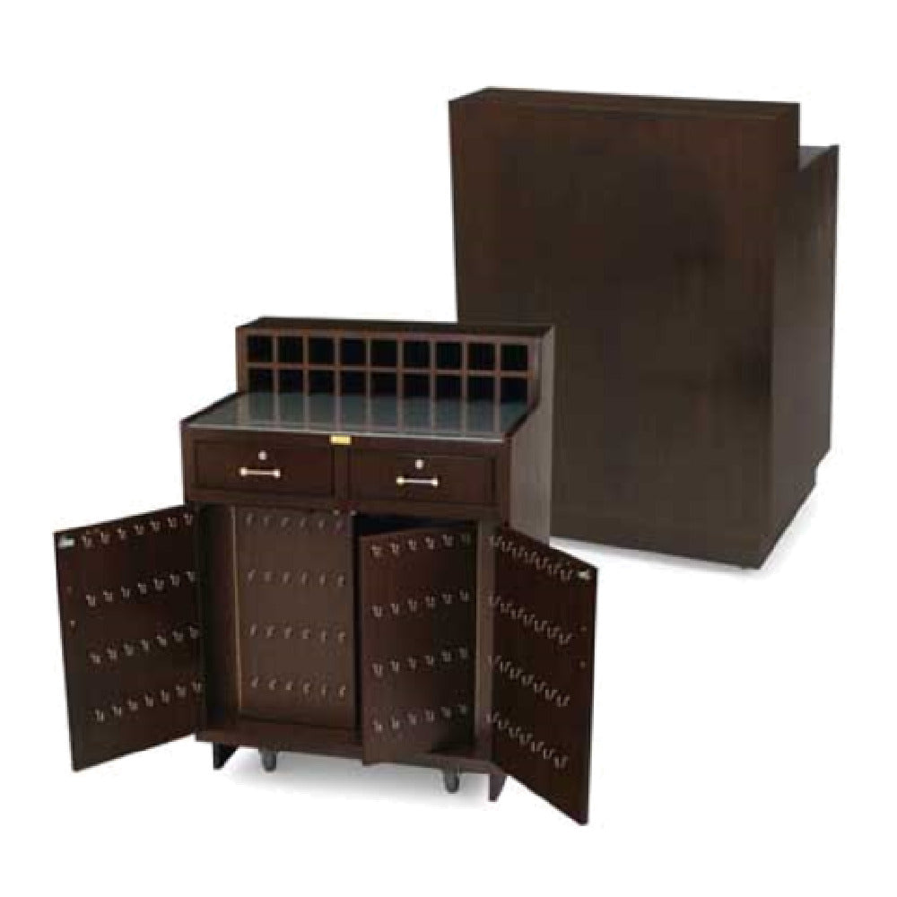 Forbes Industries 5933 Host/Valet Station 34-1/2"W X 26"D X 48-1/2"H Wood Veneer Cabinet