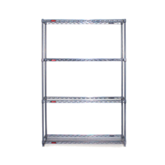 Eagle S4-63-2472V Starter Shelving Unit 4-tier 72"W X 24"D X 63"H