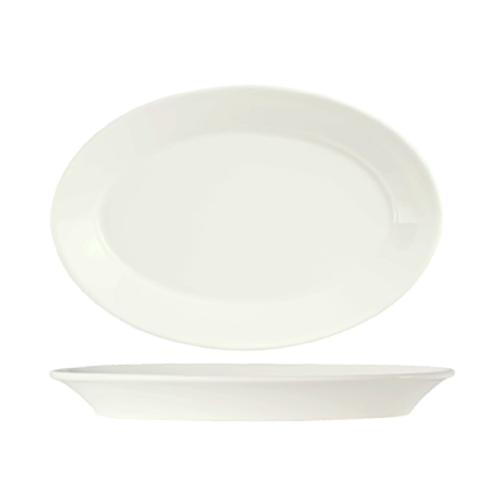 Libbey 905356823 (Formerly Syracuse China) Platter 13-3/8" X 9-1/2" X 1-1/2"H