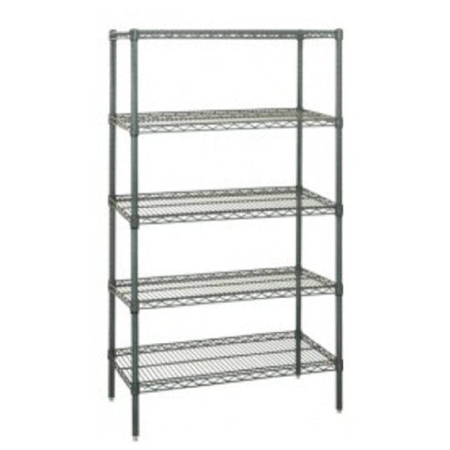 Quantum WR86-2454P-5 Wire Shelving Starter Kit 54"W X 24"D X 86"H 600 800 Lb. Capacity