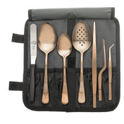 Mercer Culinary M35156RG Plating Set 8-piece Includes: (1) M35138RG 9" Solid Plating Spoon