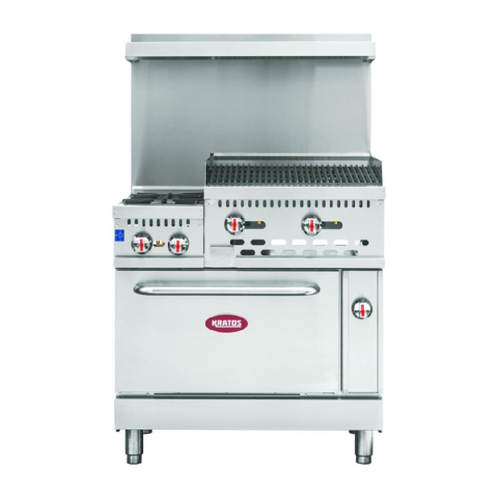 Hubert 97089 - Kratos Gas Range, Natural Gas, 36"