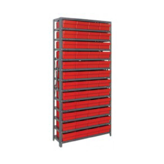 Quantum 1875-606_BLUE - Shelving Unit, 18"D X 36"L X 75"H, Heavy Duty