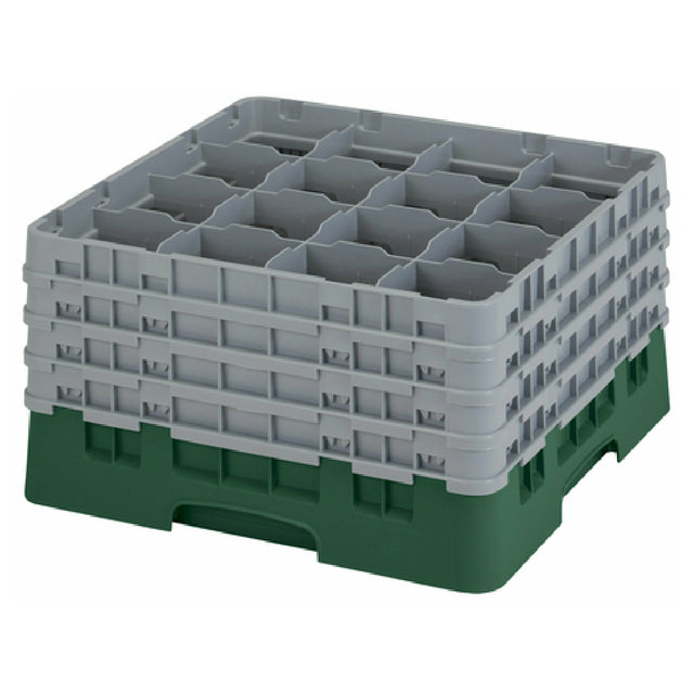 Cambro 16S900119 Camrack® Glass Rack With (4) Soft Gray Extenders Full Size