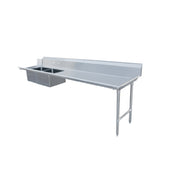 Omcan 48494 (48494) Soiled Dishtable Straight Design 120"W X 30"D X 44"H