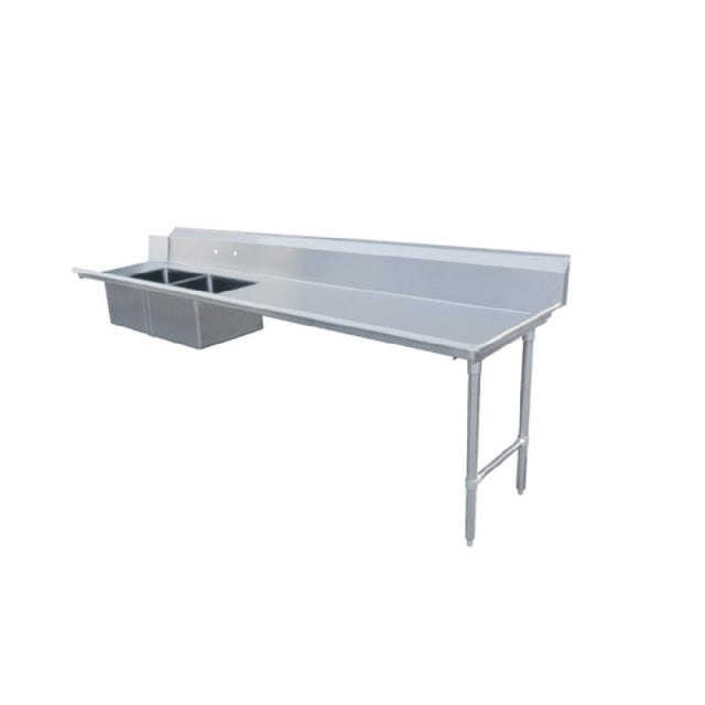 Omcan 48494 (48494) Soiled Dishtable Straight Design 120"W X 30"D X 44"H