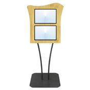 Hubert 26267 - Menu Board, 2-pocket, Floor Stand