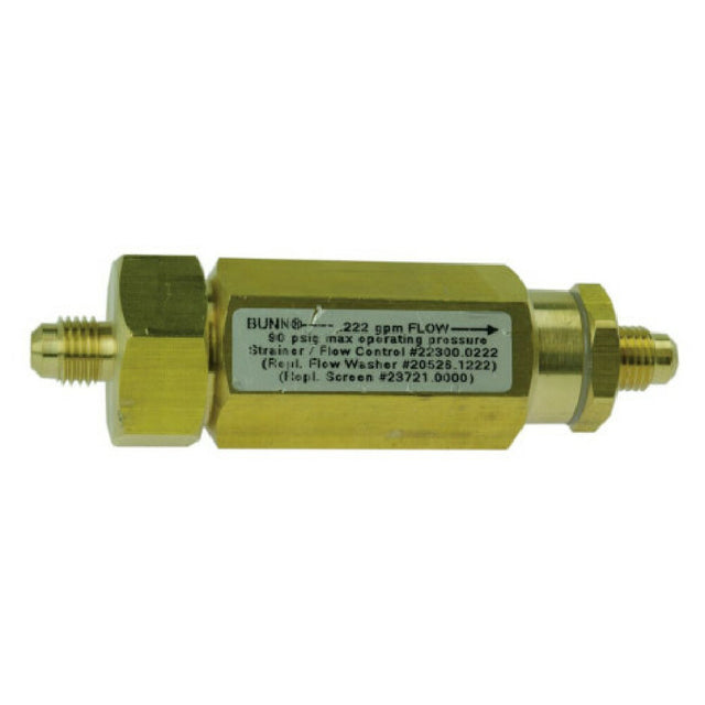 Bunn BU22300-0222 Strainer/flow Cont Ay 222gpm