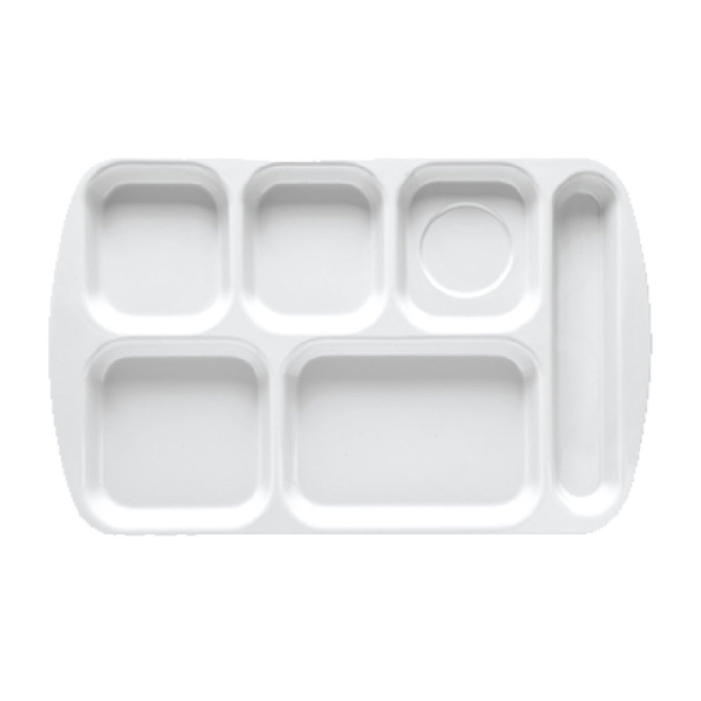 GET Enterprises TR-151-BY School & Cafeteria Tray 15-1/2" X 9-7/8" 6 Compartments