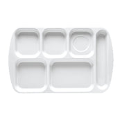 GET Enterprises TR-151-BY School & Cafeteria Tray 15-1/2" X 9-7/8" 6 Compartments