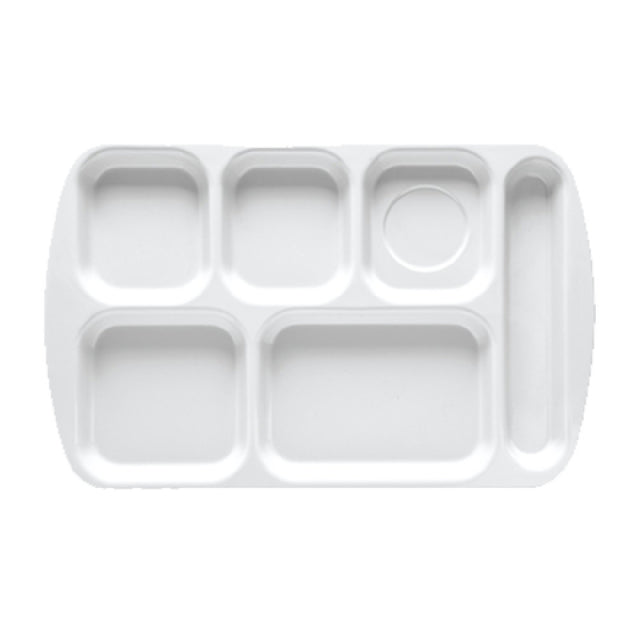 GET Enterprises TR-151-BY School & Cafeteria Tray 15-1/2" X 9-7/8" 6 Compartments