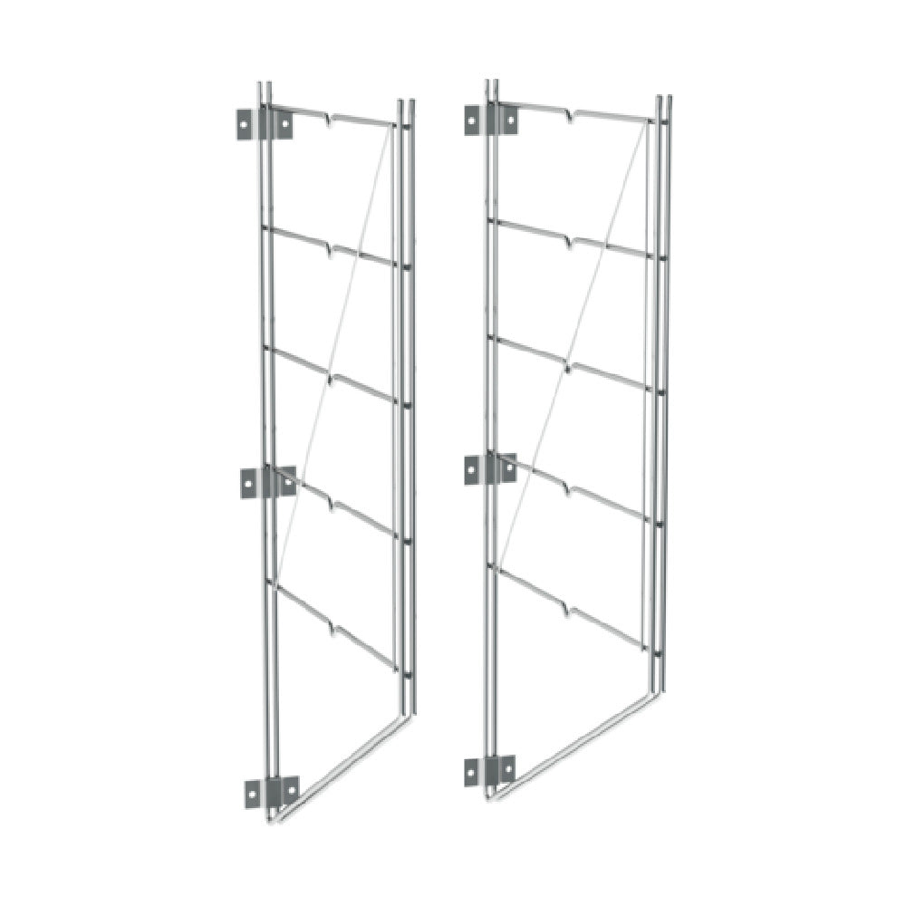 Metro 18WB5C Regular Erecta® Wall Mount 18"D X 31-5/8"H (1) To (5) Shelves Capacity (each Mount Consists Of (2) Shelf Supports & Mounting Brackets) (wall Bolts Or Screws Not Included)