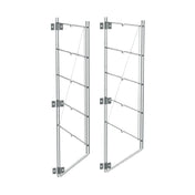 Metro 18WB5C Regular Erecta® Wall Mount 18"D X 31-5/8"H (1) To (5) Shelves Capacity (each Mount Consists Of (2) Shelf Supports & Mounting Brackets) (wall Bolts Or Screws Not Included)