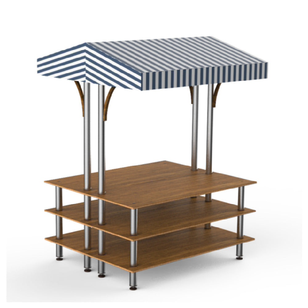 Steelite MGCMLB22BSWF - Back To Back Market Station, 71.0" X 59.0" X 96.0", Modular