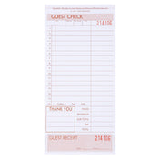 KNG 3170LSE Kng Loose Guest Check 3 Part 4 1/4 In X 9 In