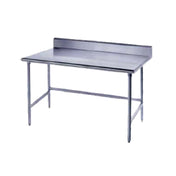 Advance Tabco TKMG-245 Work Table 60"W X 24"D 16 Gauge 304 Stainless Steel Top With 5"H Backsplash