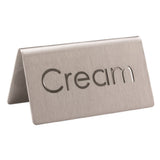 Service Ideas 1C-BF-CREAM-MOD Service Ideas Laser Cut ID Tent Table Tent Cream