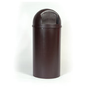 Rubbermaid FG817088BRN Marshal® Classic Container 25 Gallon 18" Dia. X 42"H
