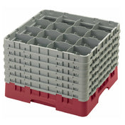 Cambro 16S1214416 Camrack® Glass Rack With (6) Soft Gray Extenders Full Size