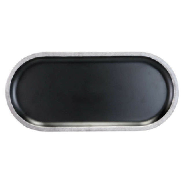 Elite Global Solutions B252102-SLVB Plate 10-1/4"L X 4-3/4"W X 3/4"H Oval