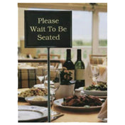 Royal MR 90033 - Classic Teller Sign, 60"H, 3.5 Lb Heavy Base