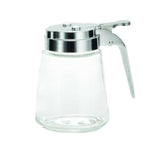 TableCraft Products 1371CP - Modern Glass Dispenser, 12 Oz., Chrome Plated ABS Top (fits Rack Model Number 1370R)