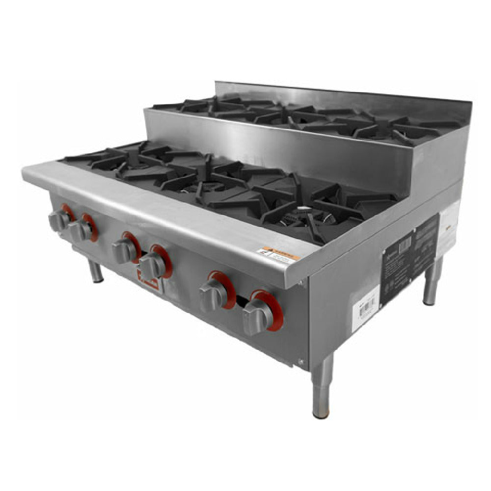 Omcan 47384 (CE-CN-HP36-S) Hotplate Natural Gas Countertop