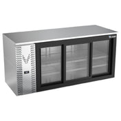 Victory VBB72HC-F-GS-S - Back Bar Refrigerator, Food Rated, Three-section