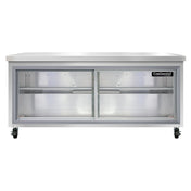 Continental Refrigerator SW72NSGD Work Top Display Refrigerator 72"W 20.6 Cu Ft Capacity