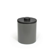 FOH RIB056GYL21 2qt Round London Ice Bucket Smoke With Black Lid Includes One RIB014GYL21-BTM 2qt Round London Ice Bucket Base Smoke