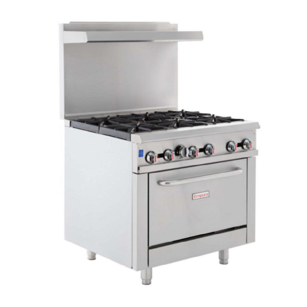 Empura EGR-36_LP - Single Base Gas Range, Liquid Propane, Field Conversion Kit To Natural Gas Included