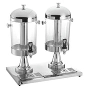 Hubert 21321 - Double Beverage Dispenser, (2) 2.1 Gallon Round Tanks, 23" X 14.17" X 23.2"H