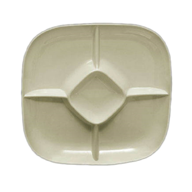 Thunder Group PS1515V Chip & Dip Platter 15" 5-compartment