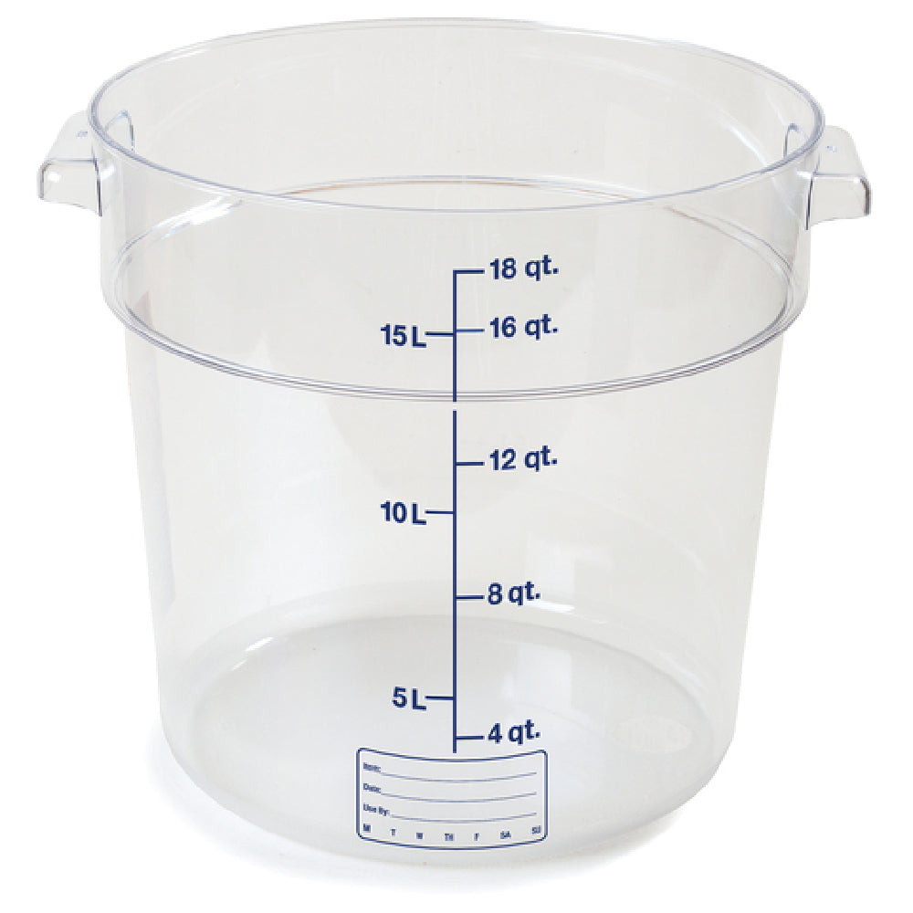 Carlisle 1076807 Carlisle Storplus™ Container 18 Qt. Round