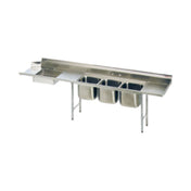 Eagle SDTPR-124-16/3 Soiled Dishtable/3-Compartment Pot Sink Straight Design